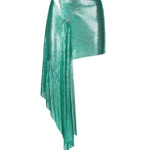 POSTER GIRL Marjan Chain Mail Skirt Metallic Laguna - Worn Once (Size L)